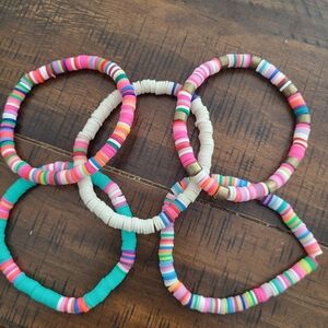 Colorful Kids Beaded Bracelets Set